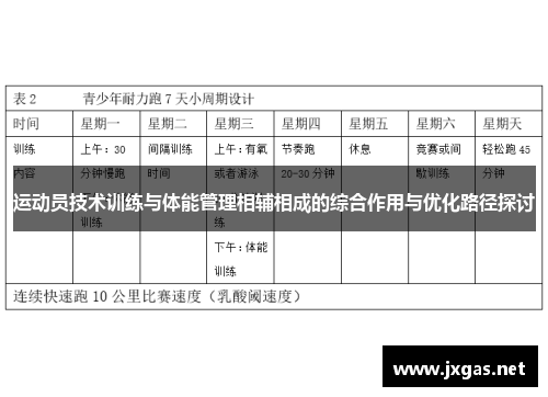 运动员技术训练与体能管理相辅相成的综合作用与优化路径探讨